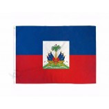 Haiti flag Custom Factory Woven Polyester Wind Fabric Print Haitian Flag