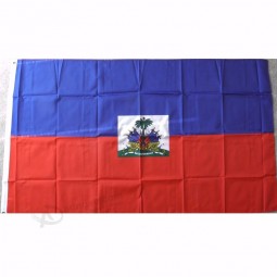 100D polyester digital sublimation 3x5 national haiti flags