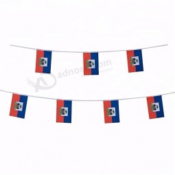 Cheap Custom Haiti country string rope flag For Sale