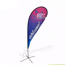 Hot sale advertising aluminum outdoor wind feather flag