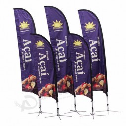 Full color printing hot sell church feather flag