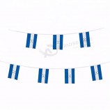 Custom 14*21cm Honduras string flag, Honduras bunting flag