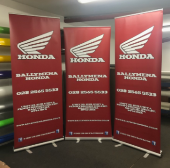 custom printed honda logo Pop Up stand banner
