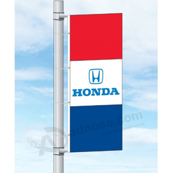 lamp pole honda logo advertising flag manufacturer