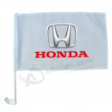 Polyester mini Honda advertising flag for car window