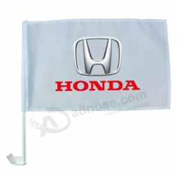 polyester mini honda advertising flag for car window