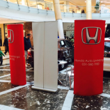 Custom printing Honda advertising pop up stand