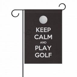 Decorative Keep Calm and Play Golf Garden Flag Double Sided,House Yard Flag, Holiday Seasonal Outdoor Flag 12x18 Gift