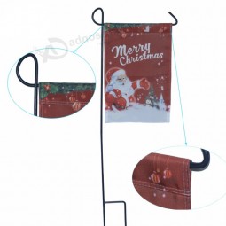 Double layers 300D nylon custom  Christmas holiday  garden flag  for festival decoration