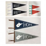 Wholesale Party Flag Colorful Blank Felt Pennants