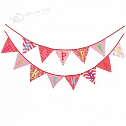 pull out banner birthday bunting flag
