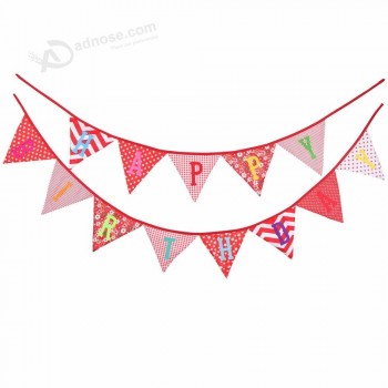 pull out banner birthday bunting flag