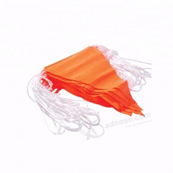 Orange Triangle Vinyl Safety Bunting Flags