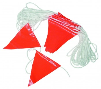 nylon rope pvc vinyl custom string triangle bunting flag banner