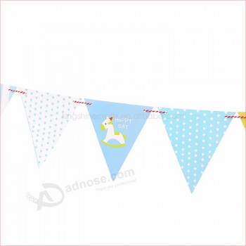 colored flags pennants party bunting banner