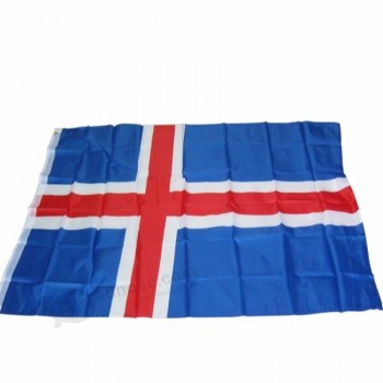 3x5ft 폴리 에스터 세계 국가 아이슬란드 국기