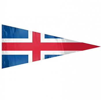 banners de bandeira de estamenha de islândia triângulo decorativo poliéster