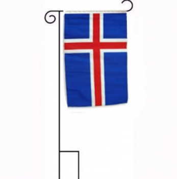 bandeira nacional de jardim decorativo de poliéster islândia