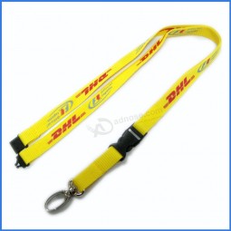 Customized Printing Logo Polyester Breakaway Safety Custom badge holder Lanyards for ID Badges