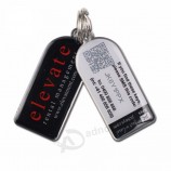 Premium gift - QR CODE key tags /id numbered key fobs qr code / serial number key chain