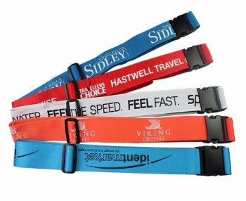 Custom colorful  adjustable suitcase belt luggage strap with TSA lock