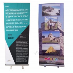 RD-001 satin printing outdoor advertising roller banners for promotion
