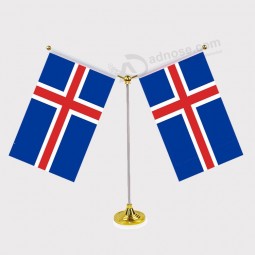 Good Quality Cheap Iceland Table Flag Desk Flag