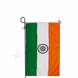 Wholesale high quality custom India Polyester Fabric garden flag