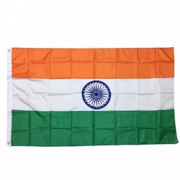 Professional Large Screen Printed cheap Custom India Flags
