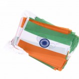 India National String Polyester Flag For Football Fans Home Decoration
