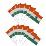 Hot sale plastic flags with plastic handle for India election