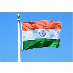 Custom cheap polyester India Flag
