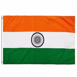 2019 India  National Flag 3x5 FT 90X150CM Banner 100D Polyester Custom flag metal Grommet