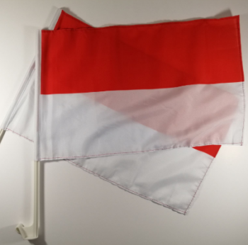 Outdoor polyester Indonesia national car window flag