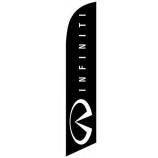Infiniti Feather Banner 12ft Stock Feather Flag Kit with Pole and Spike