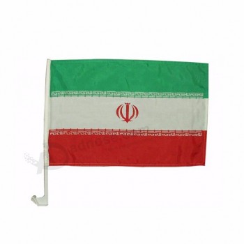 promotional cheap middle east iran car window flags
