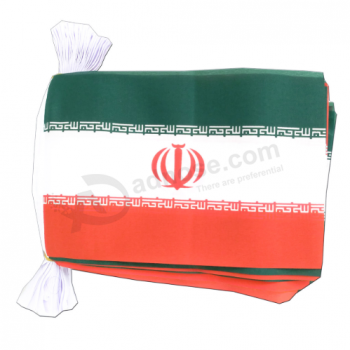 mini polyester decorative iran bunting banner flag