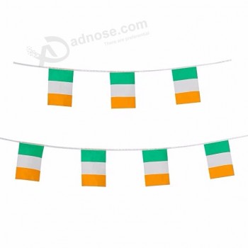 high quality ireland polyester string bunting flag