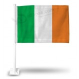 flag green white orange Ireland car flag Irish car flag