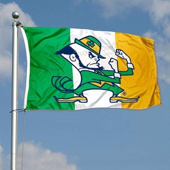 custom logo ireland irish college flag manufacturer
