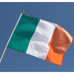 Promotional Printed Custom Waving Small Size Ireland hand Shake flag