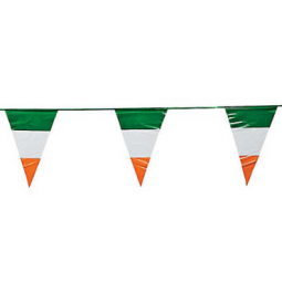 decorative polyester ireland triangle bunting flag banners