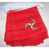 Isle of Man 6 Meters Bunting Flag 20 Flags 9'' x 6'' - Manx - English String Flags 15 x 21 cm