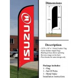 wholesale custom 10' feather flag Kit - isuzu - (full Kit) with high quality