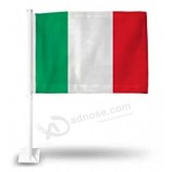 Knitted Polyester Italy Italian Car Flag for Sale