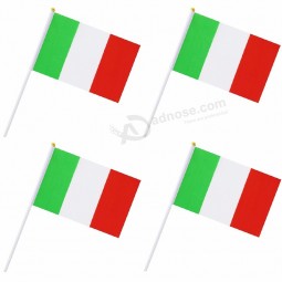 Polyester Italian Stick Flag For World Cup Party Decoration