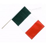 Italy hand held flag with plastic stick / Italy mini flag