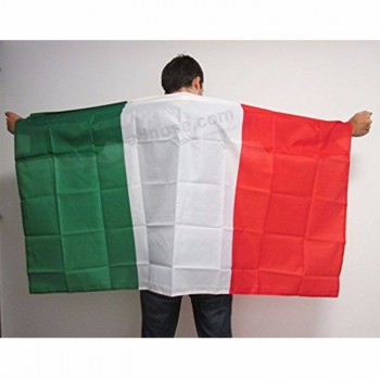 high quality printed polyester italy football Fan cape body flag