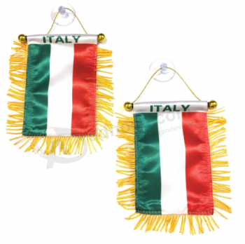 italy pennant banner hanging italian national pennant flag