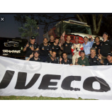 cheap custom large polyester iveco logo banner